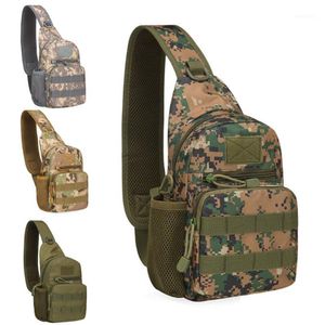 Borsa da trekking tattica esterna Borsa da spalla militare Borsa da campeggio Molle d'acqua Borse da campeggio a spalla singola con imbracatura per il corpo1255F