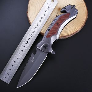 Aluminum handle outdoor folding knife camping Multifunctional folding knife camping Stainless steel knife Field knife
