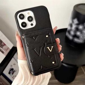 Designer Phone Cases For IPhone 14 Pro Max 13 12 11 15 15pro Promax 12pro 13pro Fashion Card Holder Phones Cases Letter Printed Phones Cover