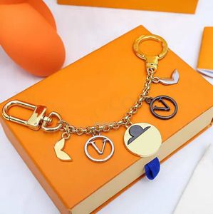 Top Luxury Designer Lock Keychain Latest Style Gradient Color Keychains Colorful Bag Pendant Car Key Chain Letter Accessories Wholesale supply