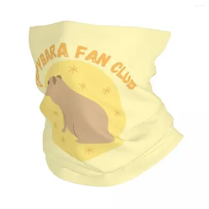 Sciarpe Capy Fan Club Bandana Ghetta per il collo Stampata Capybara Sciarpa magica Passamontagna multiuso Ciclismo Unisex Adulto Antivento