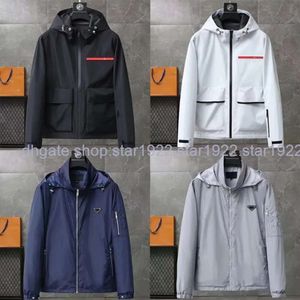 Mens Jackets Luxury Designer Prrr Letter Red Striped Jacket Autumn Winter Fashion Casual Outdoor Jacket Badge Jacket Available In A Variety Of Styles