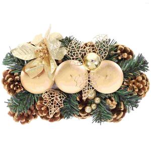 Decorative Flowers Pine Cone Holder Party Needle Decorations Centerpiece Desktop Alloy Windows