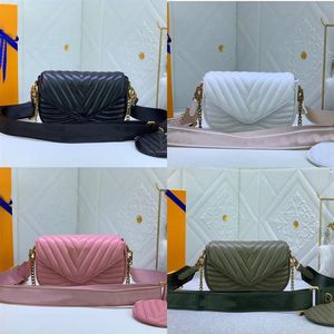 Crossbody Bags Two Pieces Shoulder Bags Fashion Ladies Crossbody Bags Mini Handbags Chain Round Coin Purses Buckle Flap Wallets Ph286D