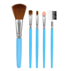 Makeup Borstes Borst Set Mans-Made Fiber Hair Plastic Handle Mixed Eyelash Highlight Eye Shadow Liquid Foundation Tools