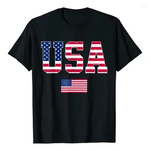 Męskie koszulki USA T-shirt kobiety mężczyzn Patriotyka US Flag 4 lipca odzież American Dumna graficzna koszulka Top Niepodległość Ubrania Nowość