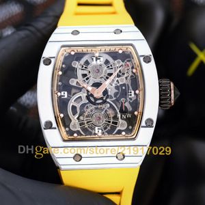 Relógio automático Flyback cronógrafo GMT RichardRM Tourbillon Aerodyne Sapphire Relógios Alexis Pinturault Fernando Alonso Alexander Zverev Relógio de pulso