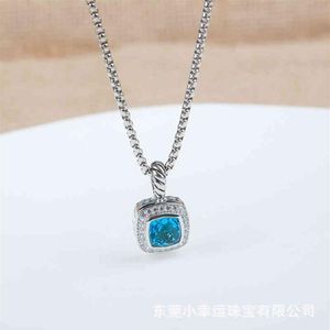 Halsband Dy Men smyckesdesigner halsband petite bluetopaz svart onyx ametyst granat diamant hänge av hög slut smycken kvinnor288k