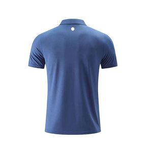 Lu lu l Outdoor Herren Polo-Hemd Herren schnell trockener Schweiß-Top Short Top männlicher Ärmel hohe Menge modische Kleidung