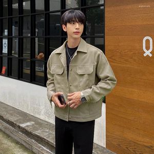 Men's Jackets Autumn Korean Version Trendy Clothes Casual Clothing Spring And Lapels Light Mature Sty