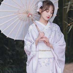 Abbigliamento etnico 2023 Fiore nazionale Stampa Donna Tradizionale Kimono giapponese Vintage Haori Yukata Accappatoio Poshoot Stage Performing Dress