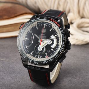 남성 럭셔리 디자이너 자동 타치 메트 크로노 그래프 Caliper Quartz 시계 남성 자동 일정 시계 Wristwatch H10