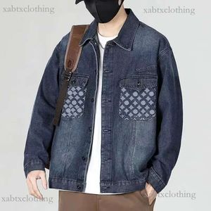 Doudoune Pranda Jacket Mens Denims عالي الجودة على الطراز القاطرة رجل الجينز جينز الأكمام طويلة المصمم لاند v السترات خارجية المعاطف