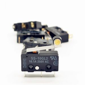 OMRON SS-10 SS-10GL SS-10GL2 Botão de micro-interruptor 10A Contato de prata de 3 pinos NOVO ORIGINAL