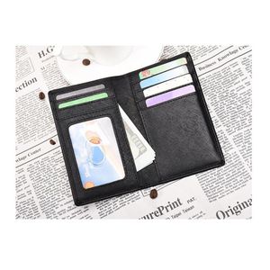 Men Business Holder Mini ID Card Holders PU Leather Slim Bank Card Case Organizer Wallets275T