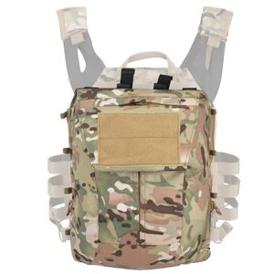 Stuff Sacks Tactical Zip-On Panel Pack dragkedja på påsen Molle Plate Carrier Hunting Väska för paintball JPC 2 0 Vest287m