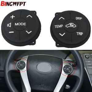 2PCS For Toyota Prius Prius C 2011-2015 Aqua 2012-2014 Button Multifunction Steering Wheel Switch Control Button Panel Rubber