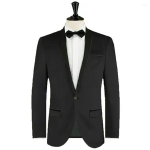 Ternos masculinos xale lapela roupas de inverno um botão jaqueta de veludo elegante homem terno blazer para festa de formatura em casaco masculino outerwear