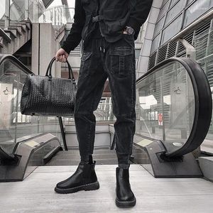 Men's Jeans For Men Slim Fit Tight Pipe Trousers Skinny Black Male Cowboy Pants Cargo Plus Size Luxury In Goth Y2k Vintage Winter