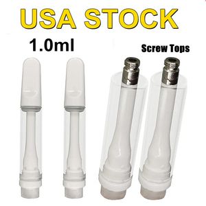 1,0 мл Ceramic Cartridge USA Stock 510 резьбовых распылителя пустое испаритель ручки толщиной 2,0 мм.