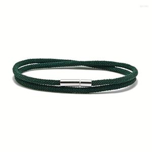 Link Chain Minimalista Homens Pulseira Colorida Milan Corda Braslet Preto Fio Vermelho Braclet Yoga Meditação Jóias Presente Para Boyfriend283o