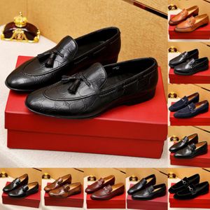 Classic Italian 40MODEL Style Mens Metal Chain Loafers Genuine Leather Slip on Designer Dress Shoes for Men Casual Business Wedding Formal