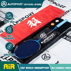 Corda da badminton ALP AIR 10U Ultra leggera 52g 12K 100 Racchetta interamente in fibra di carbonio Intermedio e avanzato Amatoriale 231204