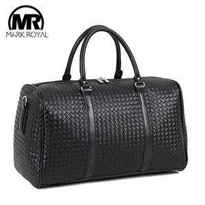 MARKROYAL Large Capacity PU Leather Travel Bag Multifunctional Waterproof Shoulder For Men Tote Luggage Duffle Bags Drop278O