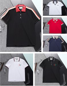 Wysokiej klasy marki Cotton Men's Designer męski koszulka męska koszulka Business Fashion Casual Męska koszula polo-koszulka męska odzież M-3xl LG