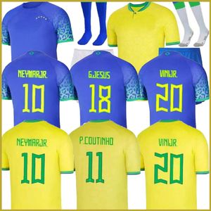 BRASILIEN Neymar22 23 Fußballtrikots Camiseta de Futbol PAQUETA RAPHINHA Fußballtrikot Trikots MARQUINHOS VINI JR Brasilien RICHARLISON MÄNNER KINDER FRAU NEYMAR dg30