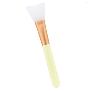 Makeup Brushes Silicone Brush Applicator: Tool Cosmetics Mud Foundation Body Lotion Applicator Tools Yellow