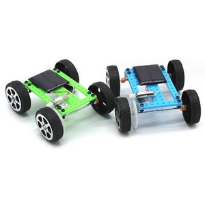 クリエイティブファンソーラーパワーDIYカーおもちゃミニ科学実験11月の子供向けの子供の贈り物のための教育おもちゃ