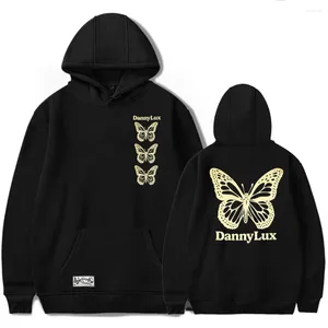 Мужские толстовки DannyLux BUTTERFLY 2023 Concert Merch с односторонним принтом, толстовка унисекс, повседневный пуловер, толстовка, уличная одежда