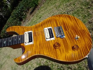 HOT SELL GODKVALITET ELEKTAL GUITAR 2011 Custom 22 Amber 10 Top Birds Lefty Left Handed Slash - Musikinstrument