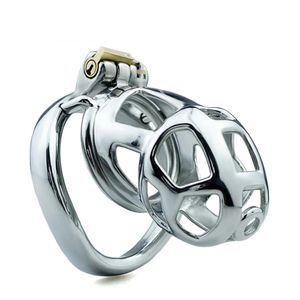 Cockrings Curved Stainless Steel Male Chastity Cage Penis Sleeve Sex Product Cock Sm Adult Games Man Sexy Toys Lock Ring 18 231204