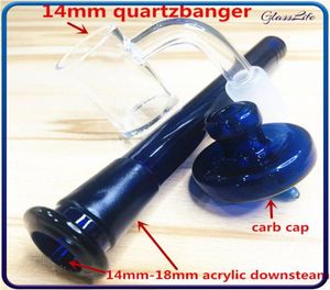 Accessorio per fumatori Bong in vetro Pipa ad acqua 55 pollici Strumento per tamponare downstem acrilico con kit di tamponatore per cera per unghie al quarzo Bang per piattaforma petrolifera Bubbl6691525