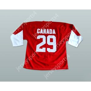 Anpassad Ken Dryden Canada National Team Hockey Jersey alla spelare eller nummer Nya toppstygna S-M-L-XL-XXL-3XL-4XL-5XL-6XL