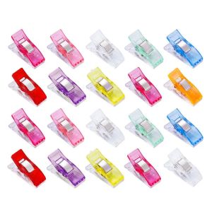 Party Favor Binding Clamp Housekeeping Plastic Wonder Clips Holder For DIY Patchwork Fabric Craft Sewing Knitting 9 Colors RRA11446 ZZ