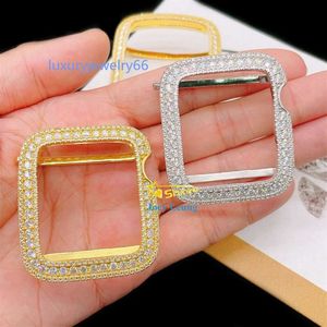 Hip Hop Schmuck 38mm/40mm/41mm/44mm/45mm/49mm Bussdown Iced Out VVS Moissanit Uhrenteile Lünette