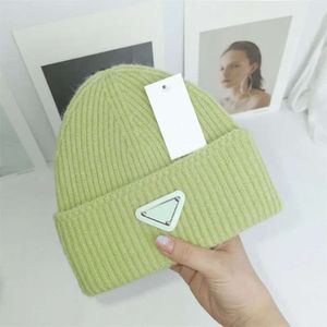 Bonnet Kaşmir Hediye Kış Prad Örgü Şapka Unisex Tasarımcı Kış Şapkaları Kar Elastik Sıradan Sıcak Bonnet Bahar Kapakları Mektuplar Erkek Kadın S