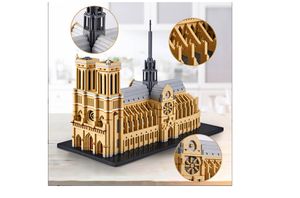 Notre Dame Cathedral Microparticle Block Block Box com alta dificuldade Cathedral de Notre Dame