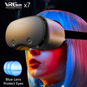 VRメガネ3Dヘルメット仮想リアリティ5〜7インチスマートフォン用VRメガネ3Dメガネは0-800 Myopia VRヘッドセット携帯電話231204