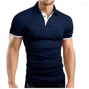Ternos masculinos a2059 moda concisa camisa casual fino ajuste manga curta t topo camisas dos homens verão poleras hombre camisa