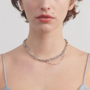 Justine clenquet Necklace Mona Same Paragraph New European and American Punk Fashion Female Jewelry For Wedding Lovers Party Gifts228p