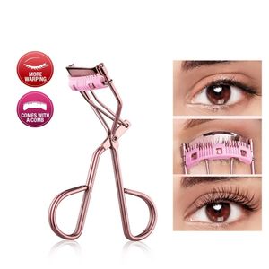 Eyelash Curler Professional Rose Gold Eyelash Curler Eyelash Cosmetics Makeup Tools Ladies Accessories Quick Styling Compact Portable 231204