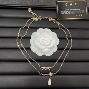 Colares de pingente clássico designer pérola pingente colar feminino amor jóias de casamento longa corrente novo estilo de moda presente colares boutique jóias colar