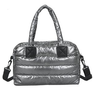 Evening Bags Vento Marea Space Padded Women Shoulder Bag For Winter Designer Nylon Cotton Warm Crossbody Black Satchels Purse Handbags 231204