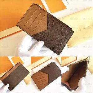 Top quality Genuine Leather Wallets Holder Luxurys Designers Fashion handbag Men Women's original CARD Holders Black Lambskin286m