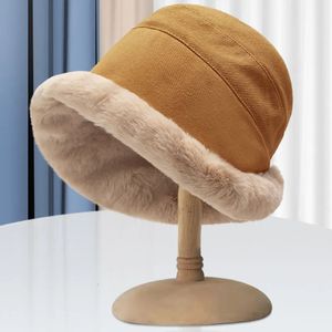 Beanieskull Caps柔らかい厚いぬいぐるみ冬の帽子ファッションアウトドアウォームビーニーフィッシャーマンハットファッショントレンドレディースウインドプルーフパナマハット231202