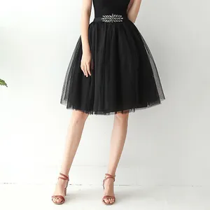 Saias Mulheres Saia Tule Grande Traje Tutu Underskirt Vestido Curto Ballet Dança Vestido Ocasião Faldas Para Mujeres